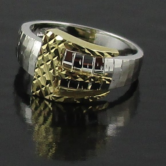 Michael Anthony Buckle-Design Textured Ring - Picture 2 of 8